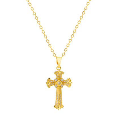Celestial Majesty Cross Necklace