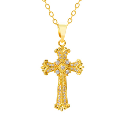 Celestial Majesty Cross Necklace