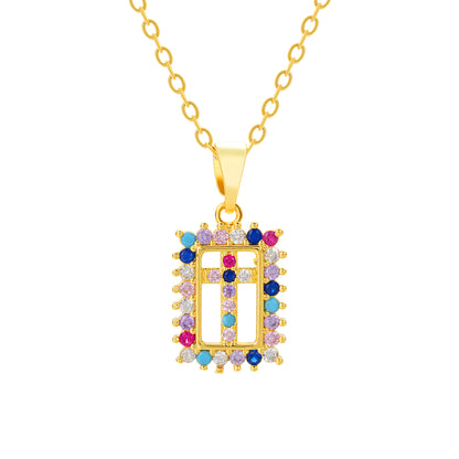 Celestial Luminance Cross Necklace