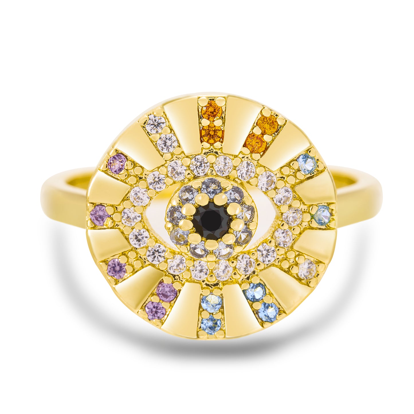 The Radiant Guardian Eye Ring