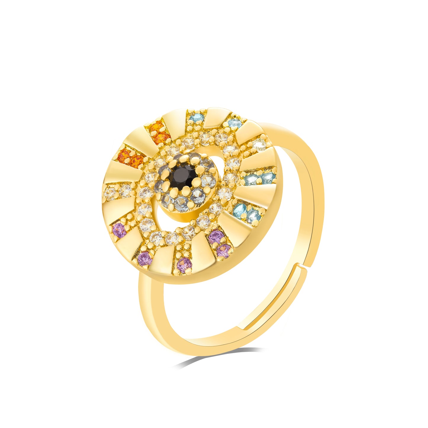 The Radiant Guardian Eye Ring
